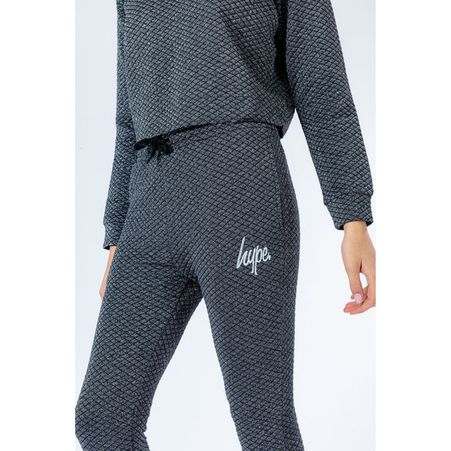 Charcoal - Pack Shot - Hype Girls Bella Jogging Bottoms