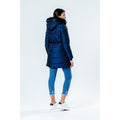 Navy - Side - Hype Girls Longline Padded Jacket