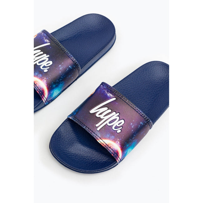 Navy-Purple - Lifestyle - Hype Childrens-Kids Space Sliders