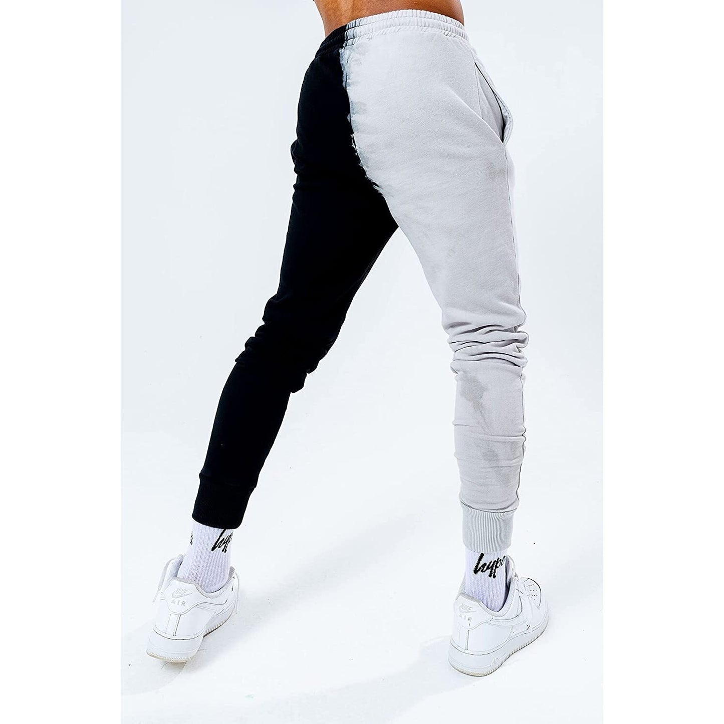 Multicoloured - Lifestyle - Hype Mens Splice Tie Dye Jogging Bottoms