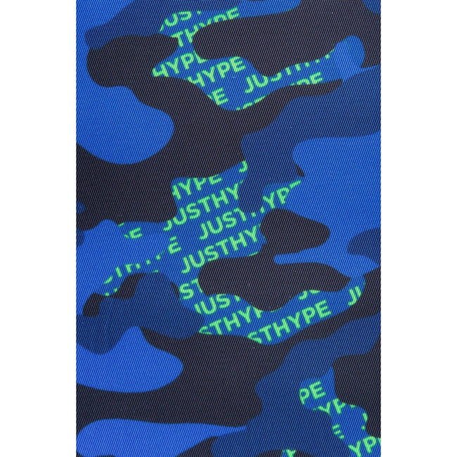 Blue-Black-Neon Green - Pack Shot - Hype Neon Camo Logo Lunch Bag