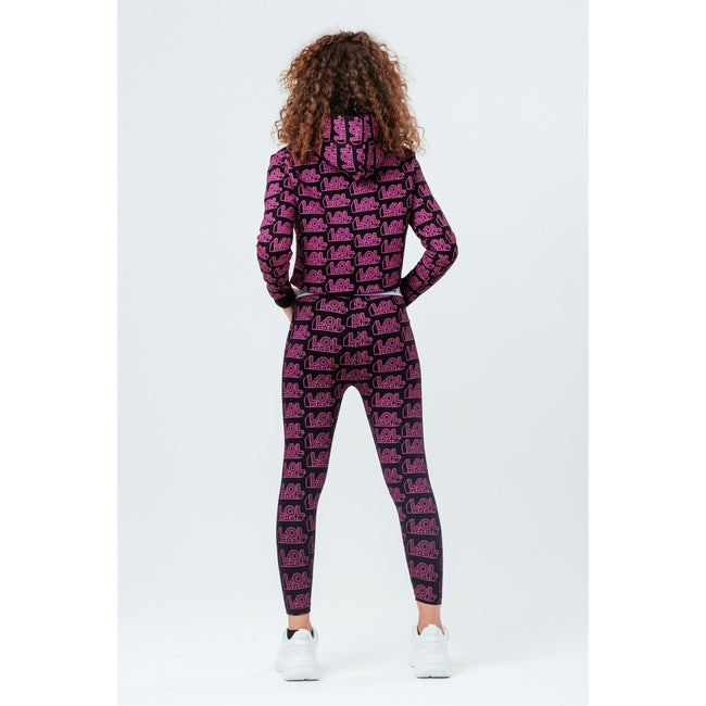 Black-Pink - Lifestyle - Hype Girls Logo LOL Surprise Crop Hoodie