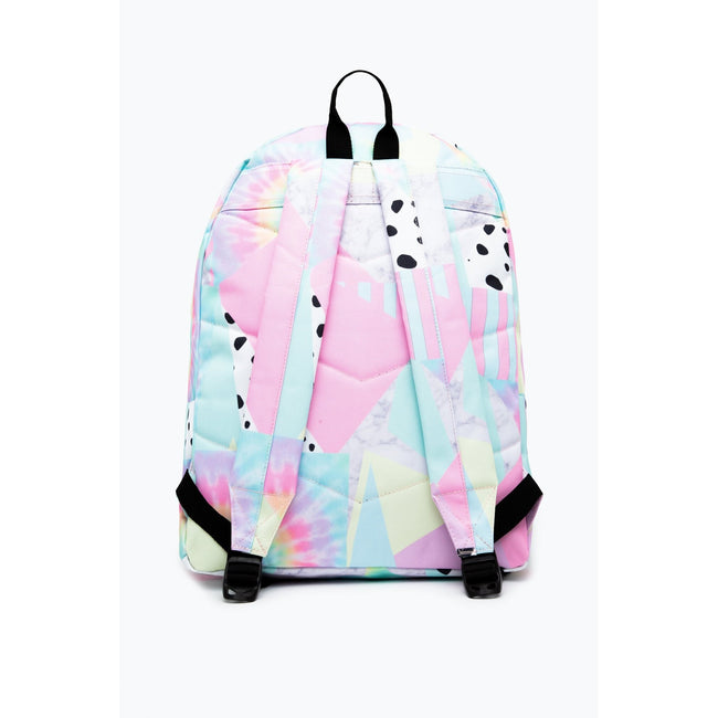 Pink-Mint - Back - Hype Pastel Collage Backpack