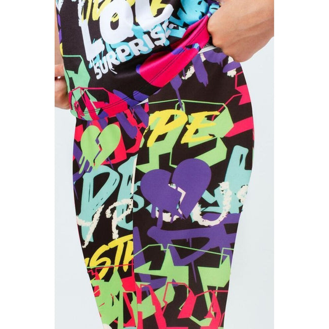 Black-Multicoloured - Side - Hype Girls LOL Surprise V.R.Q.T Leggings