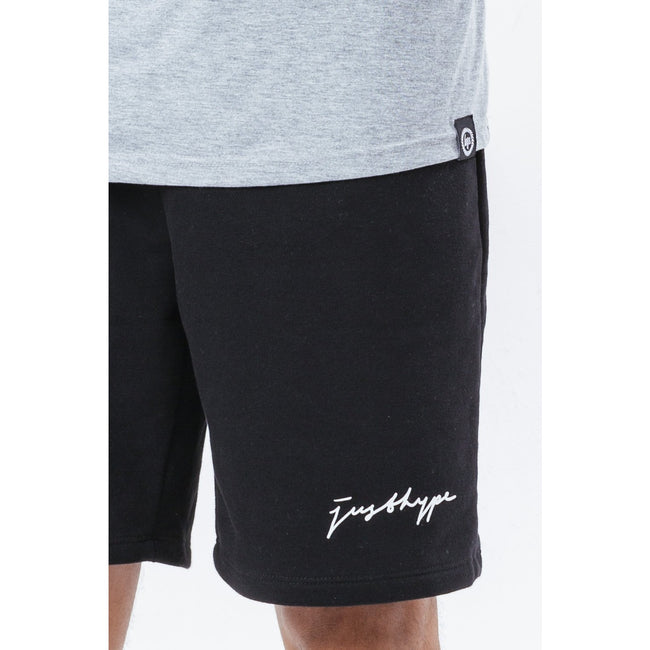 Black - Side - Hype Mens Scribble Shorts