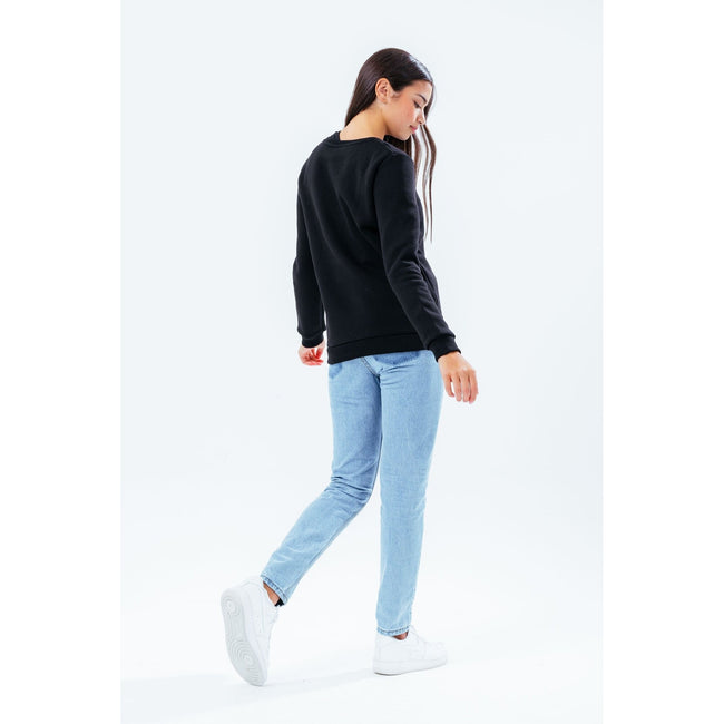 Black - Pack Shot - Hype Childrens-Kids Script Sweatshirt