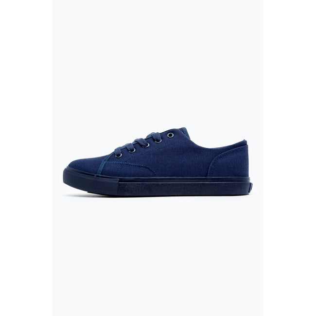 Navy - Back - Hype Childrens-Kids Pump Trainers