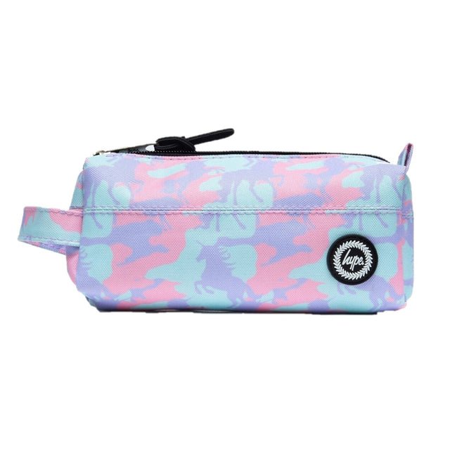 Purple-Blue-Pink - Front - Hype Unicorn Camo Pencil Case