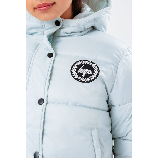 Blue - Lifestyle - Hype Girls Cropped Puffer Jacket