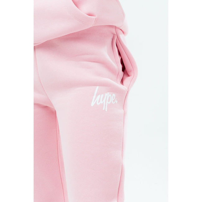 Pink - Side - Hype Girls Script Jogging Bottoms