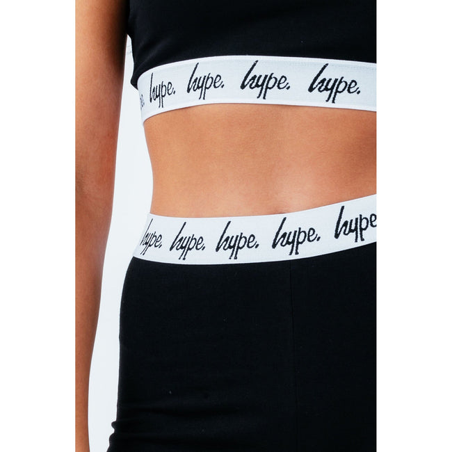 Black - Side - Hype Girls Core Cycling Shorts