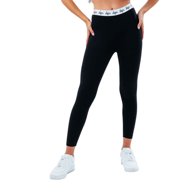 Black - Front - Hype Girls Core Leggings