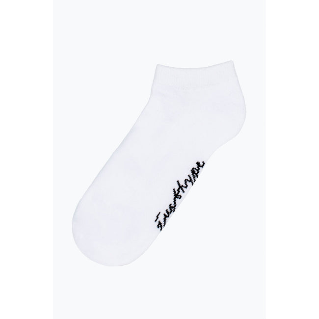 White-Black-Grey - Side - Hype Mens Monotone Trainer Socks (Pack of 3)