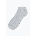 White-Black-Grey - Pack Shot - Hype Mens Monotone Trainer Socks (Pack of 3)