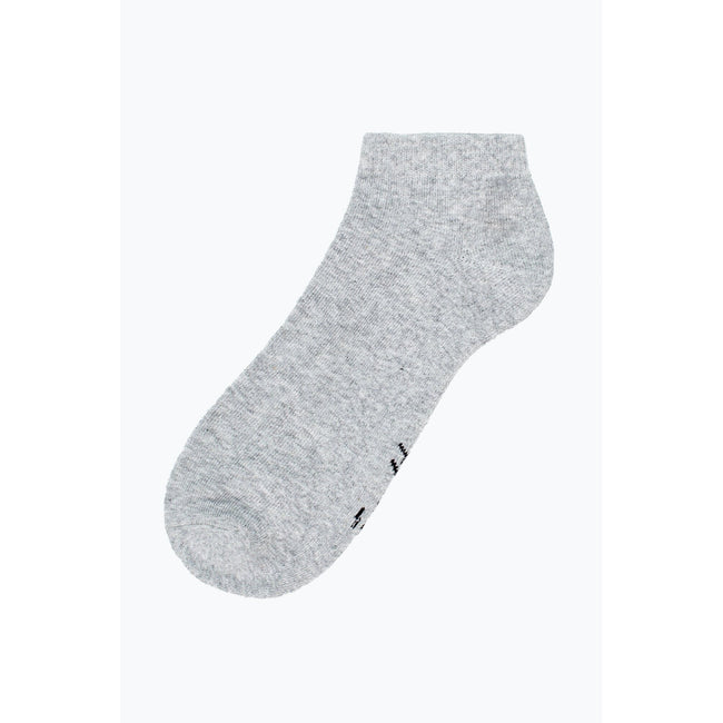 White-Black-Grey - Pack Shot - Hype Mens Monotone Trainer Socks (Pack of 3)