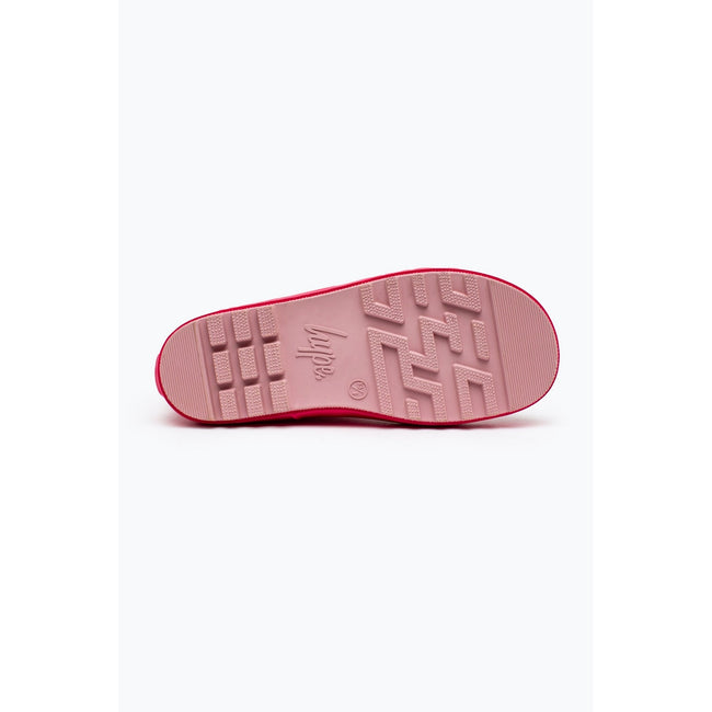 Pink - Back - Hype Childrens-Kids Speckle Fade Wellington Boots
