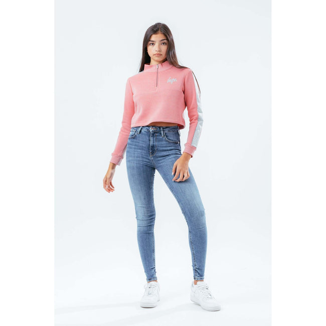 Pink - Back - Hype Girls Glitter Sweatshirt