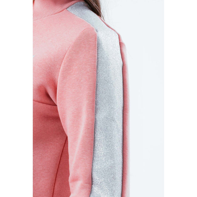 Pink - Pack Shot - Hype Girls Glitter Sweatshirt