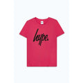 Pink-Black - Back - Hype Childrens-Kids T-Shirt And Leggings Set