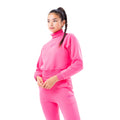 Pink - Front - Hype Childrens-Kids Crop Sweatshirt
