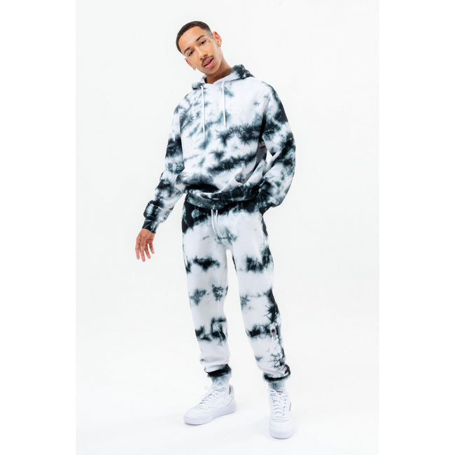 Black - Pack Shot - Hype Unisex Adult Tie Dye Continu8 Oversized Hoodie