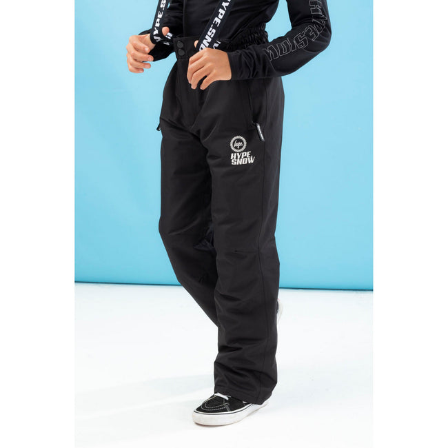 Black - Lifestyle - Hype Childrens-Kids Snow Ski Trousers