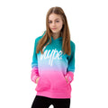 Green-Blue-Pink - Front - Hype Girls Water Melon Fade Hoodie