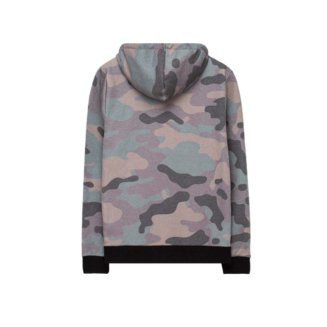 Khaki - Back - Hype Mens Camo Scribble Classic Hoodie