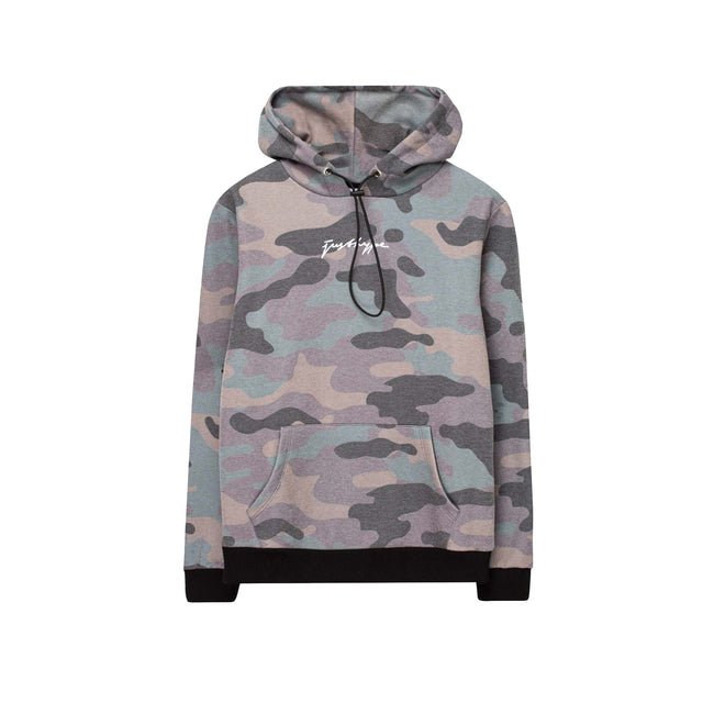 Khaki - Front - Hype Mens Camo Scribble Classic Hoodie