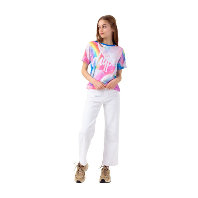 Pink-Blue-White - Back - Hype Girls Moons T-Shirt