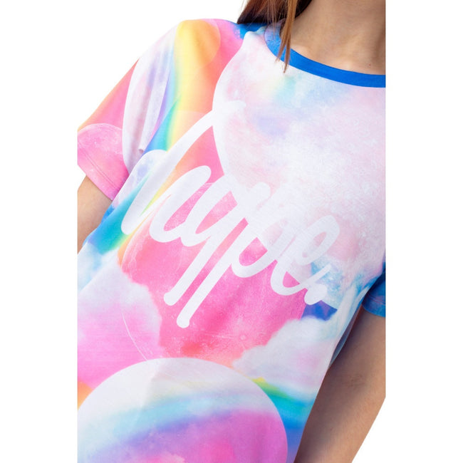 Pink-Blue-White - Lifestyle - Hype Girls Moons T-Shirt