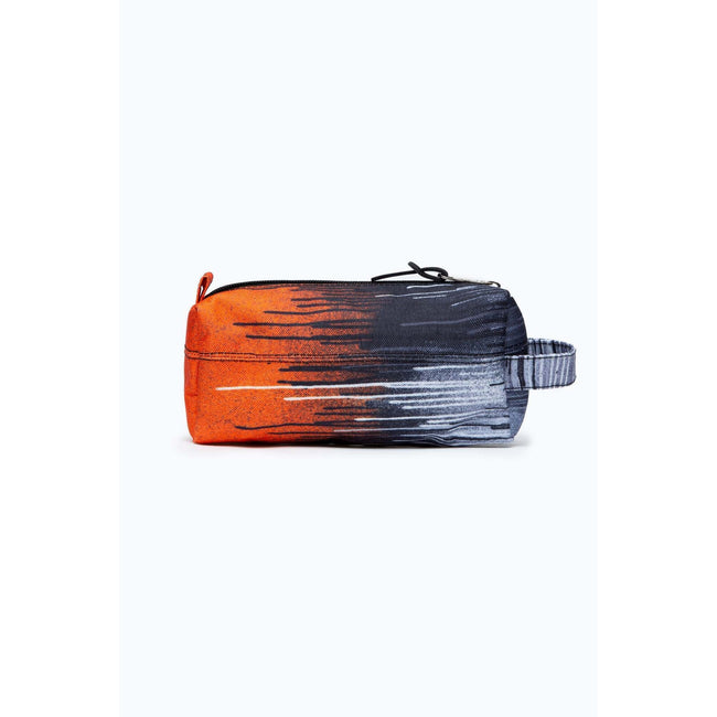 Orange-Black-White - Back - Hype Drips Pencil Case