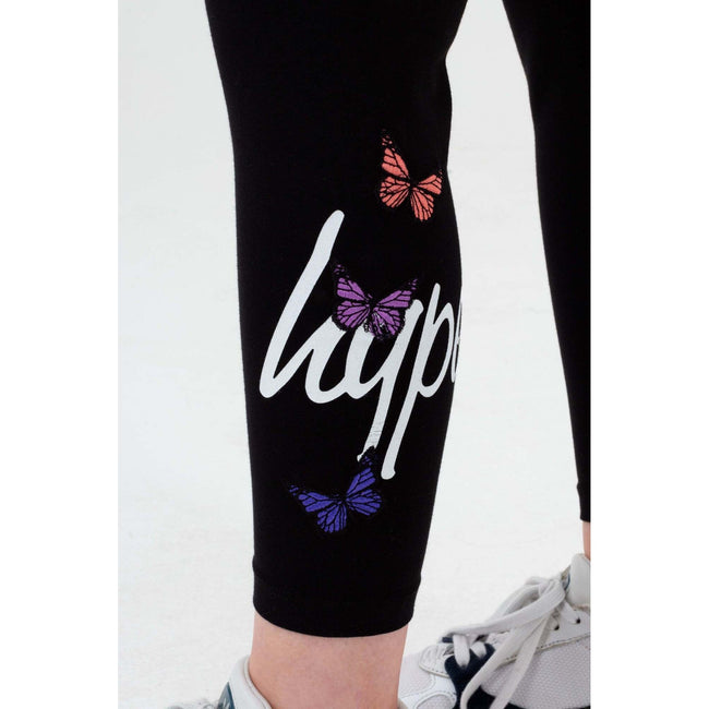 Black-White - Lifestyle - Hype Girls Butterfly Leggings