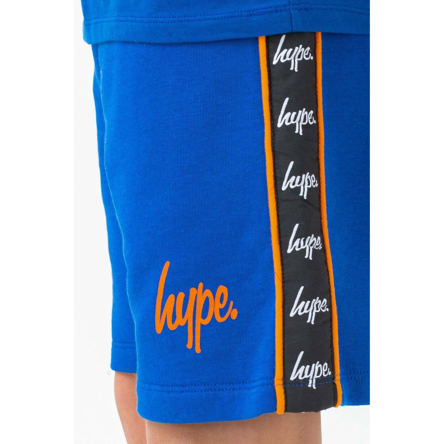 Blue-Black-Orange - Side - Hype Boys Diversion Script Shorts