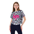 Blue - Front - Hype Girls Leopard Print Crop Top