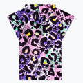 Pink-Purple-Black - Back - Hype Girls Disco Leopard Print Hooded Towel