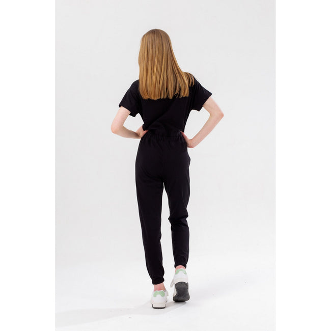 Black - Lifestyle - Hype Girls Script Jumpsuit