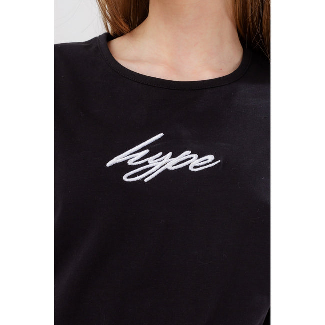 Black - Pack Shot - Hype Girls Script Jumpsuit