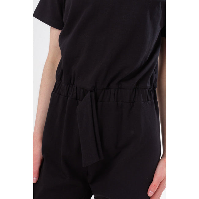 Black - Close up - Hype Girls Script Jumpsuit