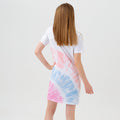 White-Blue-Pink - Lifestyle - Hype Girls Tie Dye T-Shirt Dress
