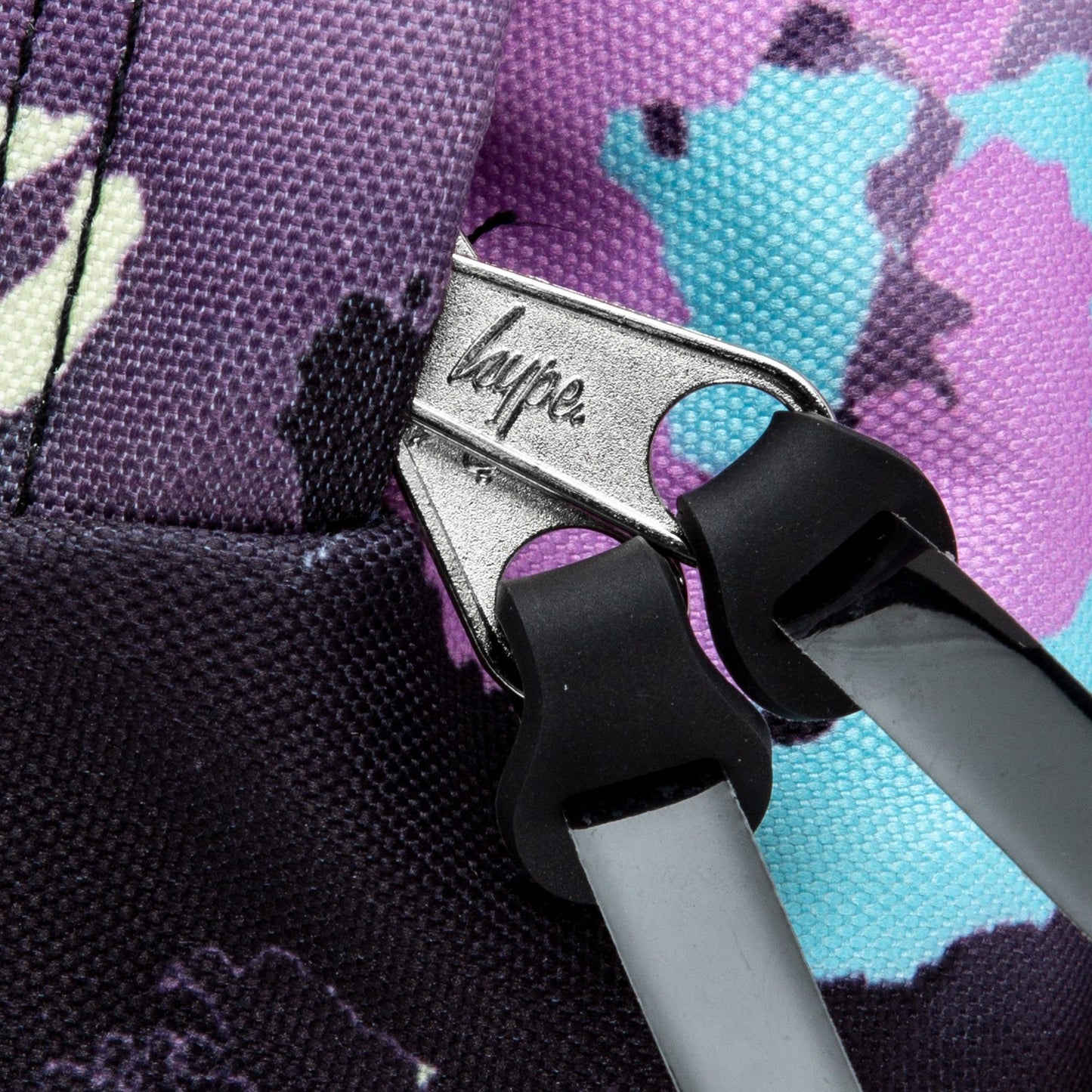 Pink-Black - Close up - Hype Gradient Leopard Print Backpack