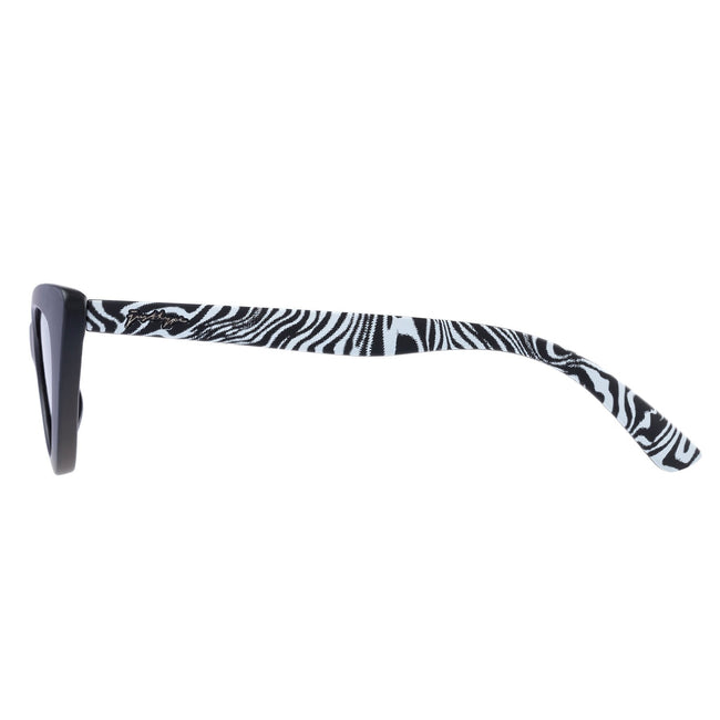 Black-White - Side - Hype Womens-Ladies GFND Wave Sunglasses