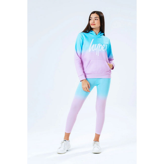Pink-Blue - Side - Hype Girls Fade Hoodie