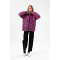 Neon Purple - Lifestyle - Hype Girls Cheetah Print Padded Jacket