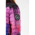Dark Pink-Black - Lifestyle - Hype Girls Paint Splatter Padded Jacket