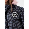 Black-Grey - Side - Hype Girls Camo Padded Jacket