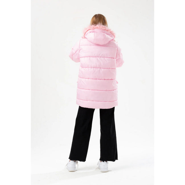 Pink - Back - Hype Girls Explorer Padded Jacket