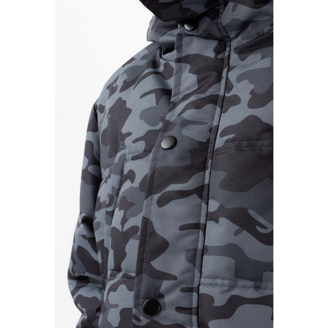 Black-Grey - Lifestyle - Hype Boys Mono Camo Padded Jacket
