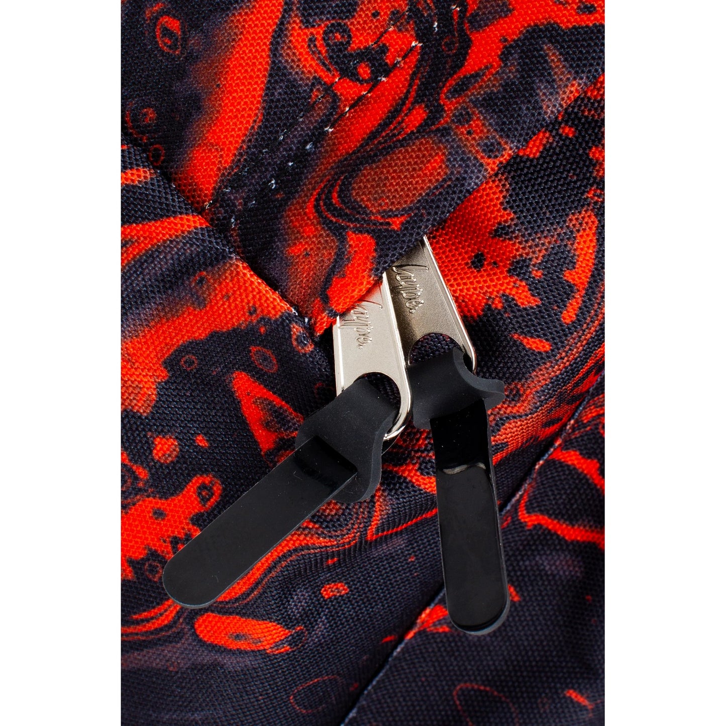Red-Black - Close up - Hype Marble Swirl Backpack