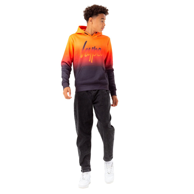 Red-Black - Front - Hype Boys Fade Script Hoodie